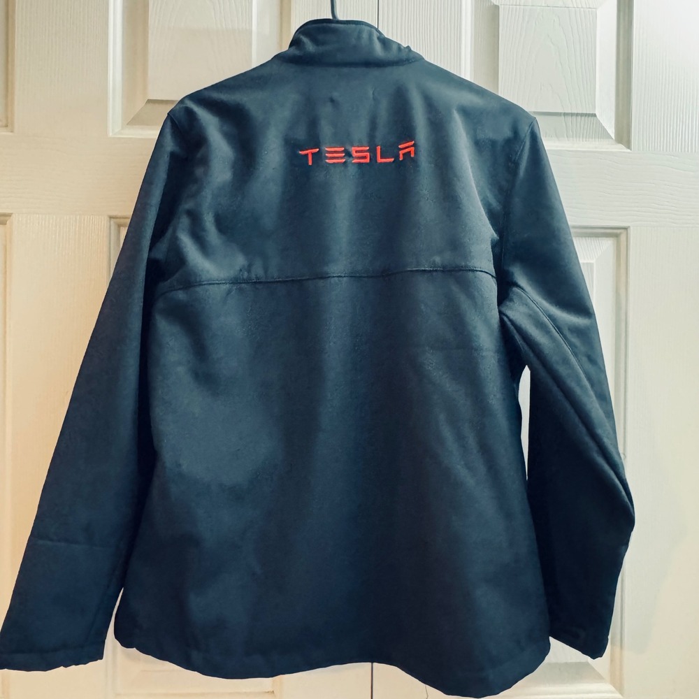 Tesla Motors Women's Corporate Employee TESLA Black Softshell Jacket Large - Picture 5 of 7